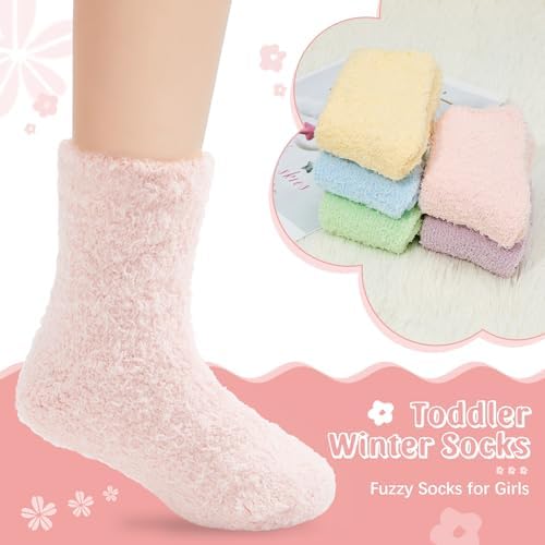 Durio Kids Fuzzy Sock Set for Girls