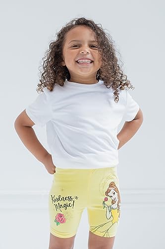 Disney Princess Ariel Belle Rapunzel Moana Bike Shorts 4-Pack
