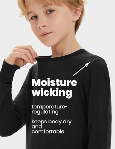 Iguana Merino Wool Base Layer Thermal Underwear for Kids 1