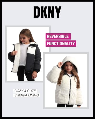 DKNY Style Statement Puffer Jacket for Girls 7-16