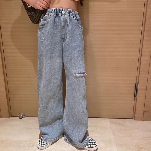Girls Ripped Jeans Streetwear Kids