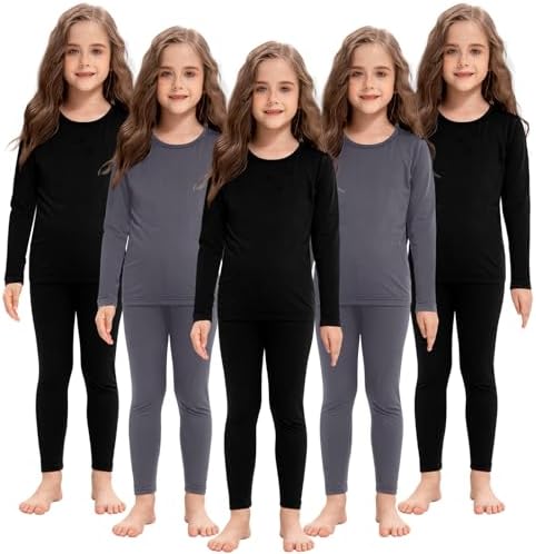 Silkfly 5 Set Thermal Underwear for Girls