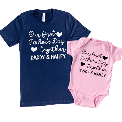 Matching Fathers Day Shirts for Dad Baby