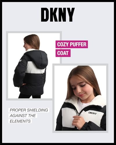 DKNY Style Statement Puffer Jacket for Girls 7-16
