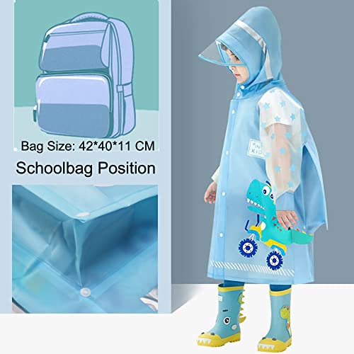Fewlby Dinosaur Kids Rain jackets 7-8 Years Waterproof XL