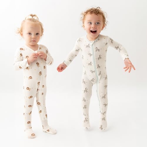 Bamboo Little Soft Footie Pajamas for Newborns 0-24 Months