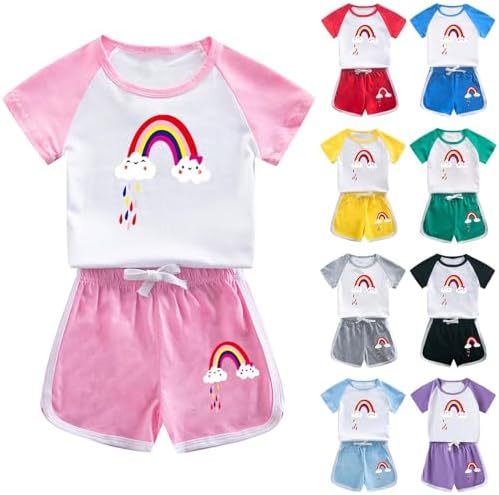 CUTE RAINBOW TRACKSUIT SET FOR TODDLERS