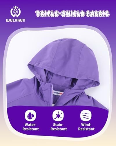 WELAKEN Girls Lightweight Jacket