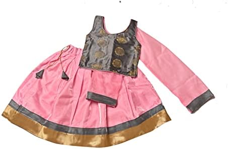 Satin Silk Lehenga for Baby Girls