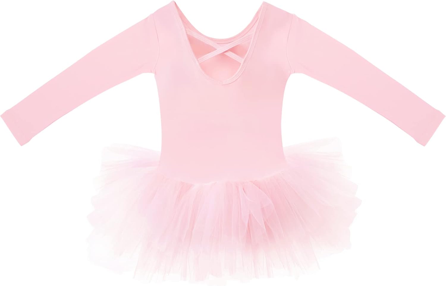 EASTBUDDY Ballet Dress for Girls - SoftCushiony Leotard with Tutu Skirt