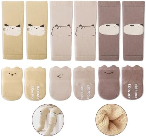 Thickened Baby Leg Warmer Grip Socks for 3-24 Months