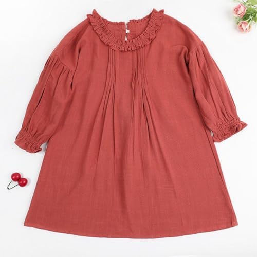 Beessbest Toddler Girl Ruffle Long Sleeve Dress