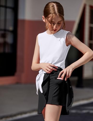 Festive Girls TennisC Golf Outfit Trendy Adjustable Top Skirt