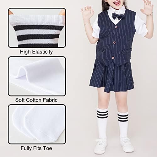 DOOVID Knee High Socks for Kids Soccer and School Uniform
