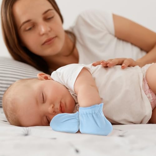 8-Piece Soft Cotton Baby Mittens