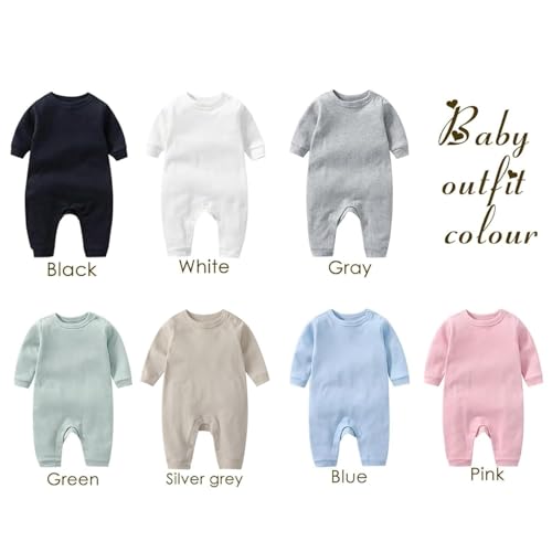 Custom Oatmeal Sleeper Set for Newborn Boys