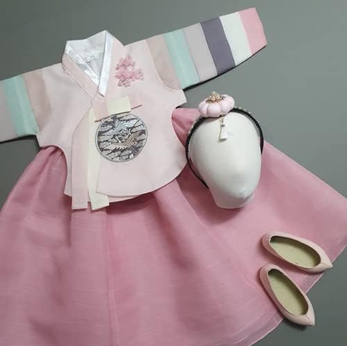 Korean Baby Girl Hanbok Set Traditional Dress for Special Occasions