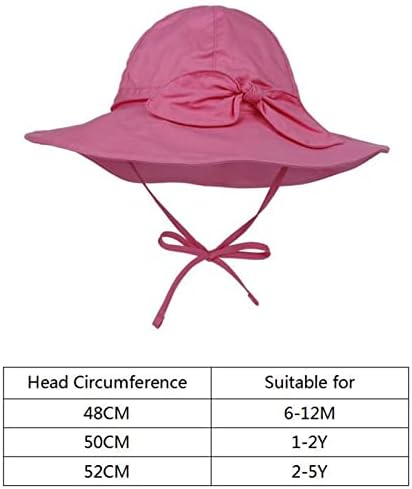 Adjustable Baby Girl Sun Hat for Beach Swim
