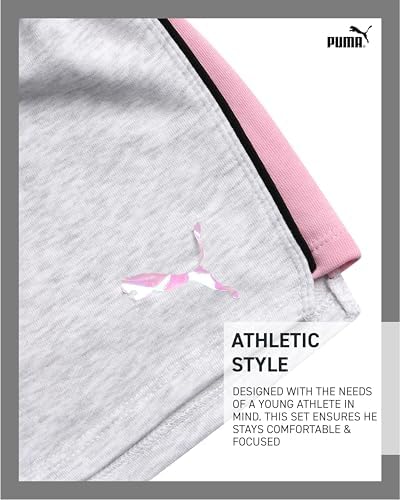 PUMA Womens Lightweight Cotton French Terry Shorts for Girls
