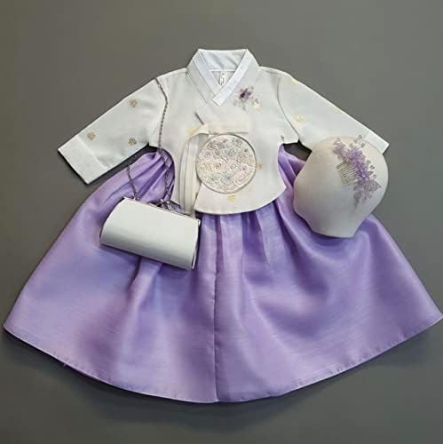 Ivory Foil Trad Dress for Korean Kids