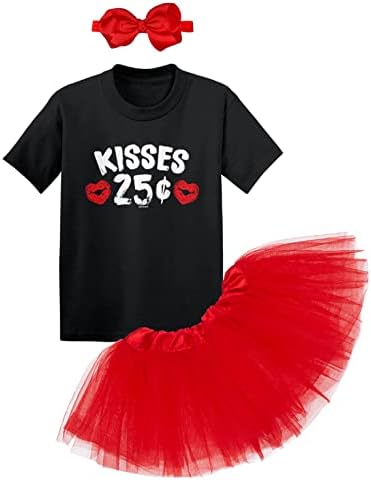 Kisses 25 Cents - Hearts Love Cute Baby Outfit Set