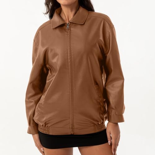 Faux Leather Motorcycle Jacket