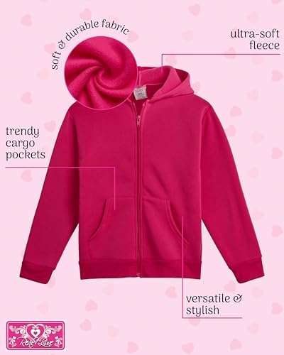 Real Love Girls Cozy Full Zip Fleece Hoodie