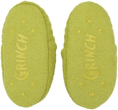 Dr Seuss Grinch Fuzzy Chenille Youth Slipper Socks Adventure