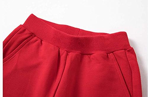 Winter Kids Unisex Solid Cotton Elastic Waist Pants for Toddler