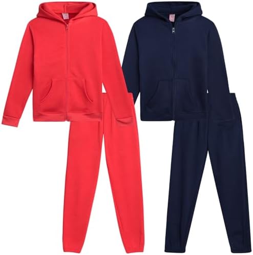 Real Love Girls 4-Piece Fleece Jogger Set