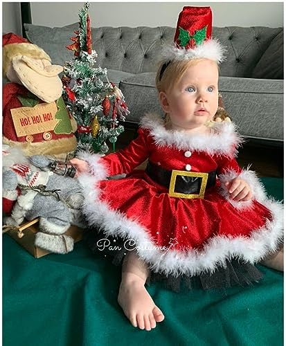 WASAIGOOD Infant Baby Girl Christmas Romper Dress