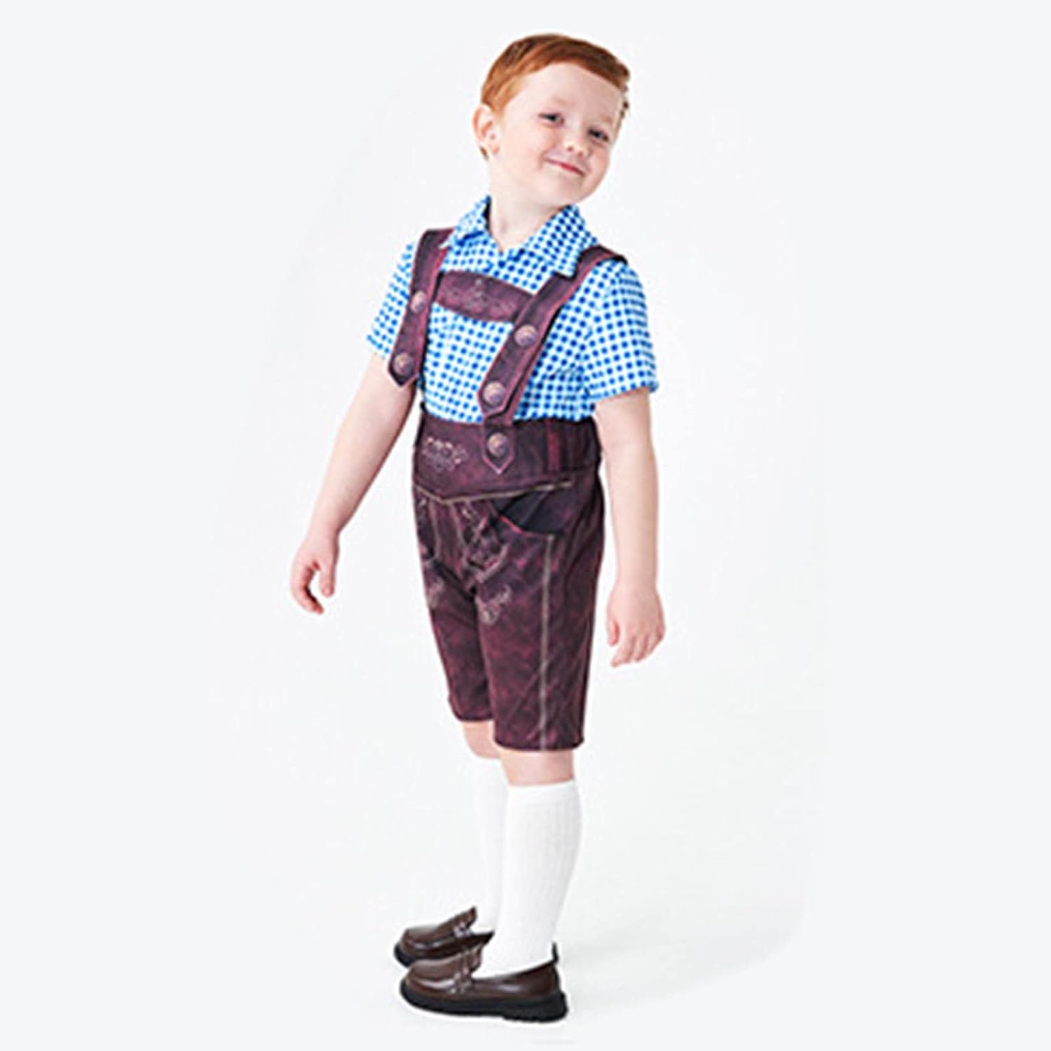 Outfit in a suspenders style