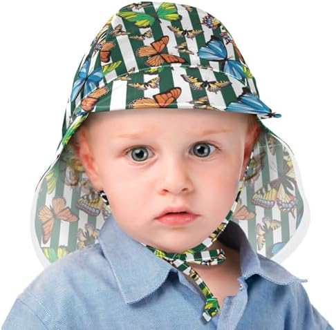 WIFIU Baby Striped Sun Hat for Boys Girls 2-4T