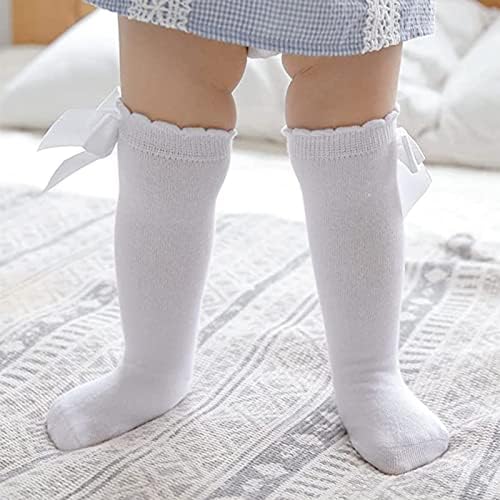 AQOKKA 3 Pairs Baby Knee High Socks for Girls