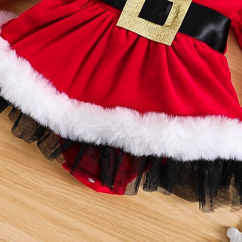 WASAIGOOD Infant Baby Girl Christmas Romper Dress