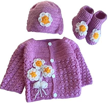 Adorable Knitted Baby Crochet Set for Newborn
