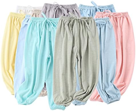 PAUBOLI Baby Long Bloomers Soft Cotton Harem Pants for Kids 12M-7T