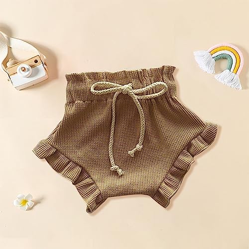 Cute Ruffle Shorts for Baby Girls Soft Stretchy and Comfortable