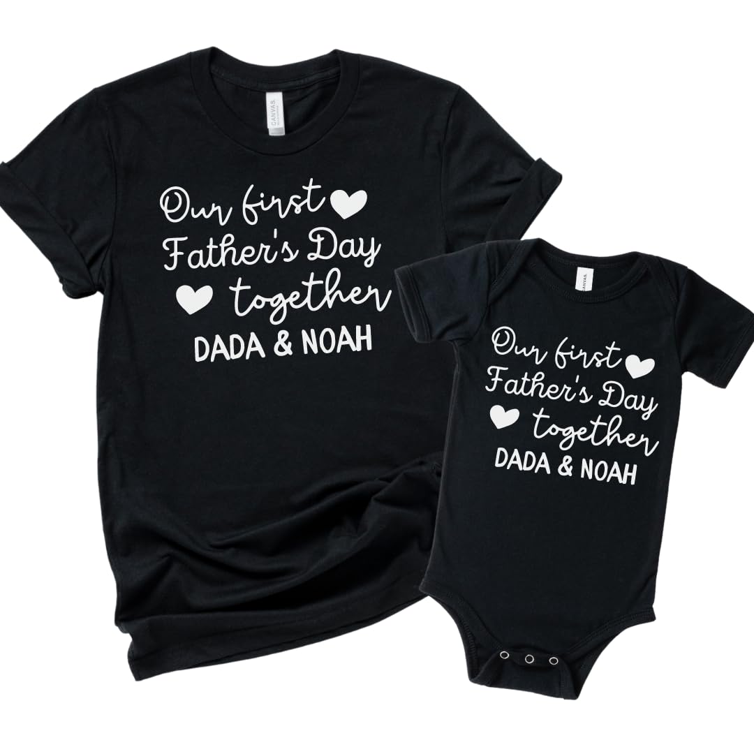 Matching Fathers Day Shirts for Dad Baby