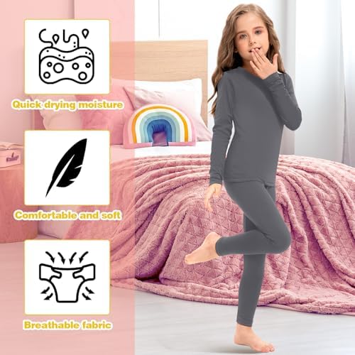 Silkfly 5 Set Thermal Underwear for Girls