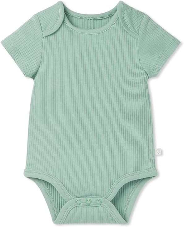MORI Baby Ribbed Bodysuit - Unisex Toddler Romper