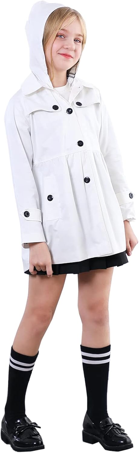 Betusline Girls Trench Coat - Festive Design