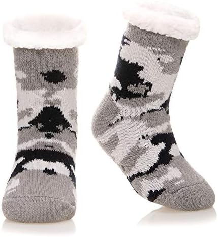 DoSmart Kids Fuzzy Slipper Socks Warm Thick Fleece Lined