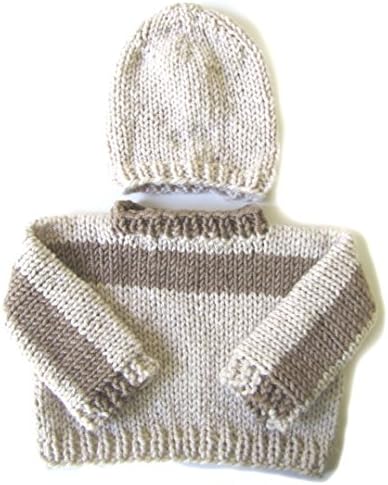 Handmade Knitted Baby Sweater and Hat - Soft Cozy for Cotula Early