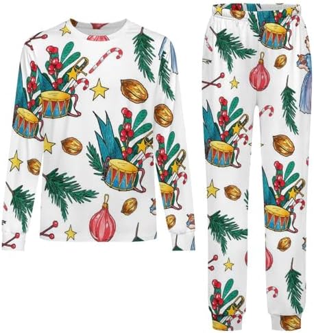 Christmas Thermal Underwear Santas Nutcracker Kids Pajamas