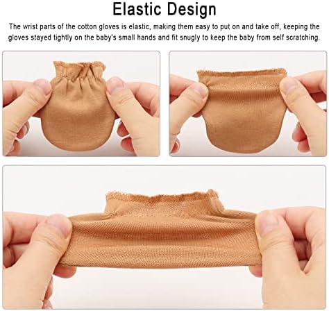 Perfect Gift - Soft Organic Cotton No-Scratch mittens for Newborn