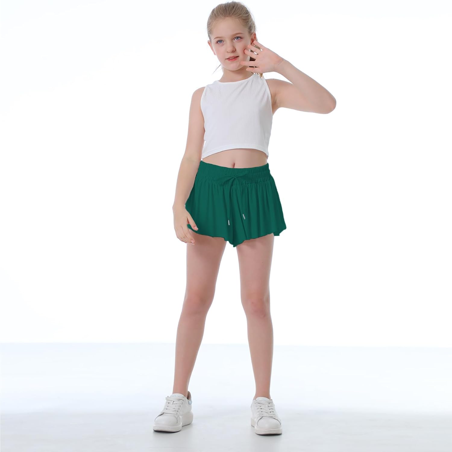 Nexonic Flowy Preppy Relaxed Shorts for Women