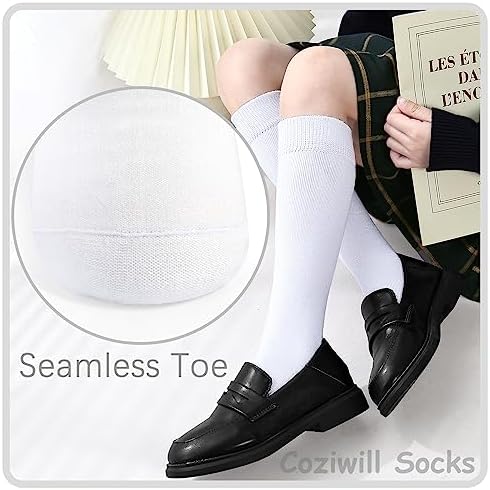 Coziwill Knee High Socks Comfortable Stylish for School More