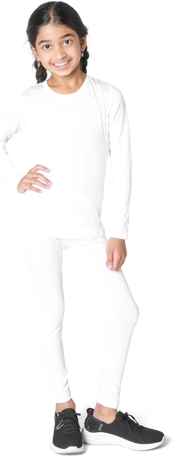 Everyday Kids Girls Thermal Long John Set Cozy and Warm for Winter