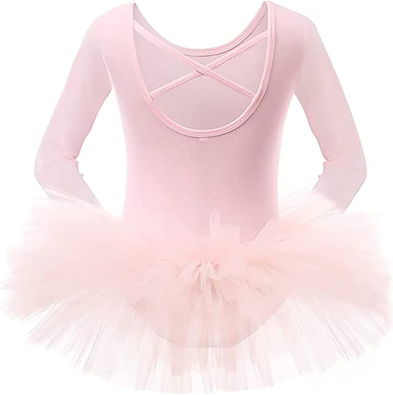 EASTBUDDY Ballet Dress for Girls - SoftCushiony Leotard with Tutu Skirt